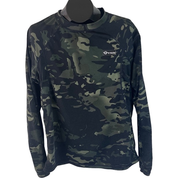 ESDY Long Sleeve Workout Shirt Size XL - Picture 1 of 10